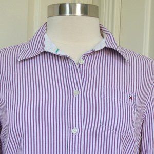 BOGO!!! Tommy Hilfiger Purple Striped Button Down, M